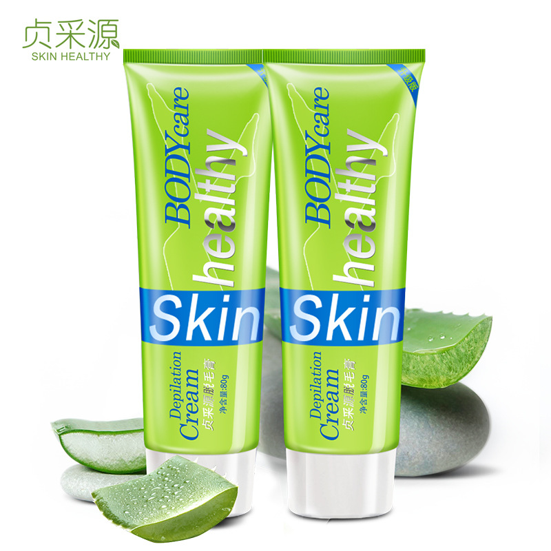 貞采源溫和脫毛膏 80g大容量，學生黨必備的腋下、腿部毛發自在解決方案